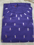 Violet Embroidered Co - ord Set with Kurta Pant (Set of 2) - BONYHUBSALWAR KAMEEZ