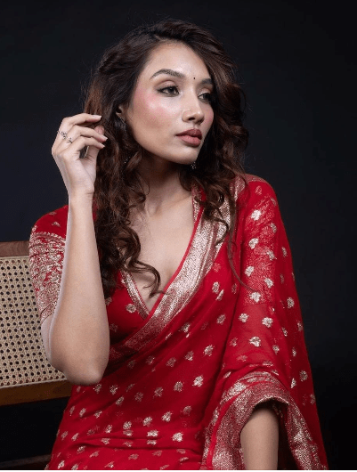 Viscose Butti Georgette Saree - BONYHUBSAREE