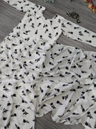 White Black Full Sleeves Georgette Readymade Gown Saree UK Next Day - BONYHUBSAREE