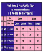 White Floral Fantasy Kids Anarkali Gown Suit Set - BONYHUBClothing