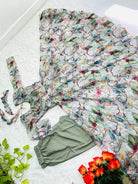 White Organza Tabby Silk Floral Anarkali Gown Suit Set - BONYHUBSALWAR KAMEEZ