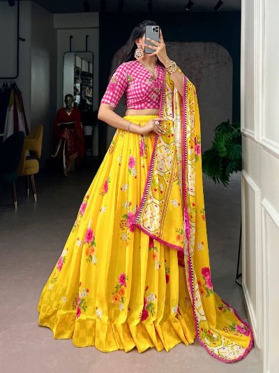 Yellow &amp; Pink Floral Women&