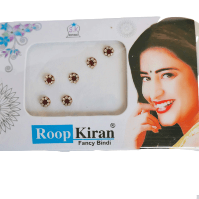 Dark Red Maroon Round Diamond Fashion Bindi Sticker - BONYHUBBindi