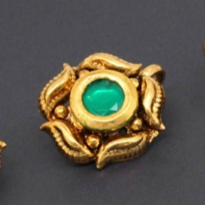 Floral Womens Gold Nose Ring Clipon - BONYHUBNOSE STUD