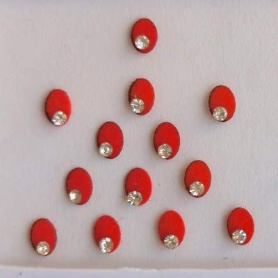 Mini Red Gold Diamond Fashion Bindi Sticker - BONYHUBBindi