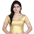 Readymade Stretchable Saree Blouse Gold Shimmer - BONYHUBblouses