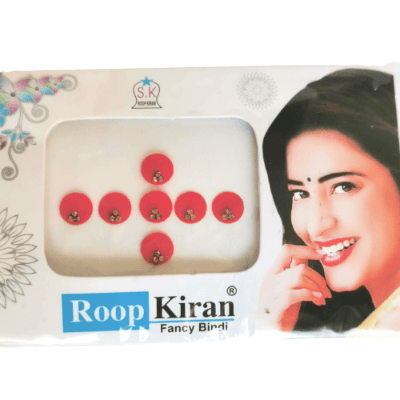 Red Medium Gold Diamond Fashion Bindi Sticker - BONYHUBBindi