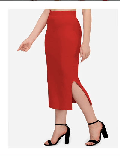 Red Saree Shapewear Petticoat for Women - BONYHUBSaree Shapewear