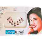 Red White Gold Diamond Fashion Bindi Sticker - BONYHUBBindi